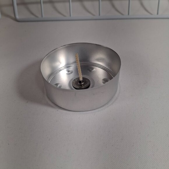 25 Large Metal Tea Light Cups Kit With 25 Wicks Aluminum Dia 57mm x Height 22mm - Picture 8 of 8